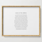 The man in the arena Serving Tray Gallery Image 1