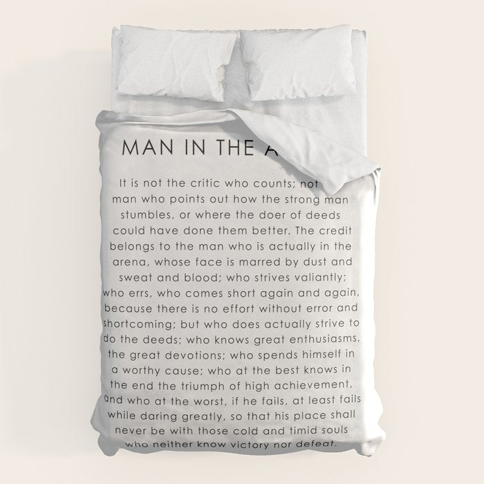 The man in the arena Duvet Cover Gallery Image 6