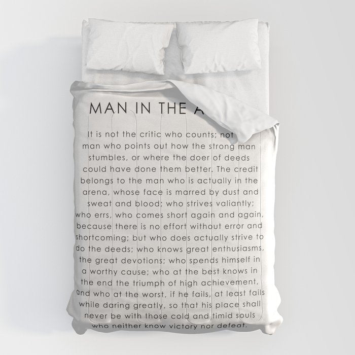 The man in the arena Comforter Gallery Image 6