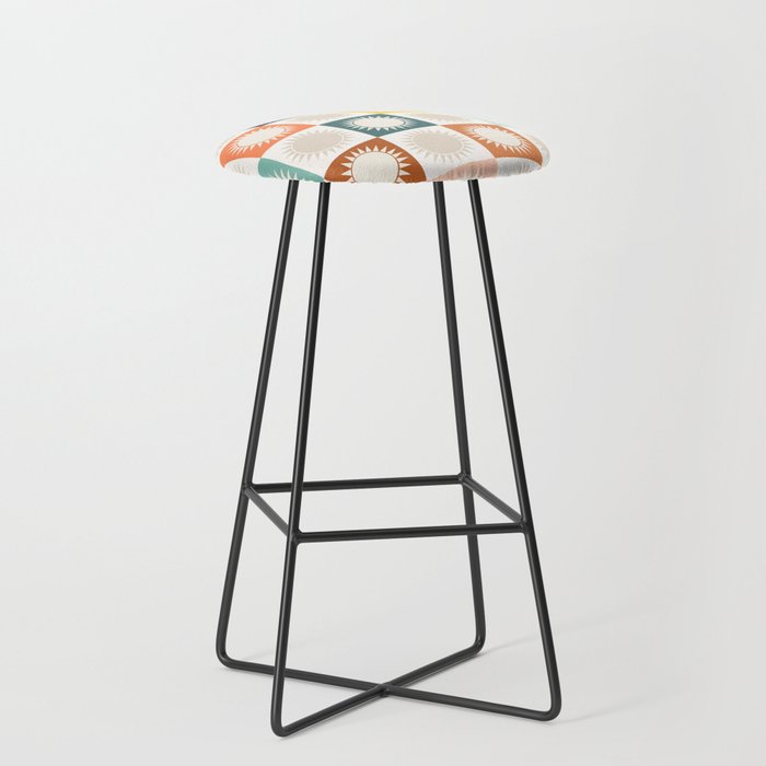 Sunshine Check - earthy Stool Gallery Image 1
