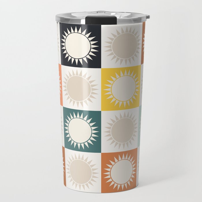 Sunshine Check - earthy Travel Mug Gallery Image 1