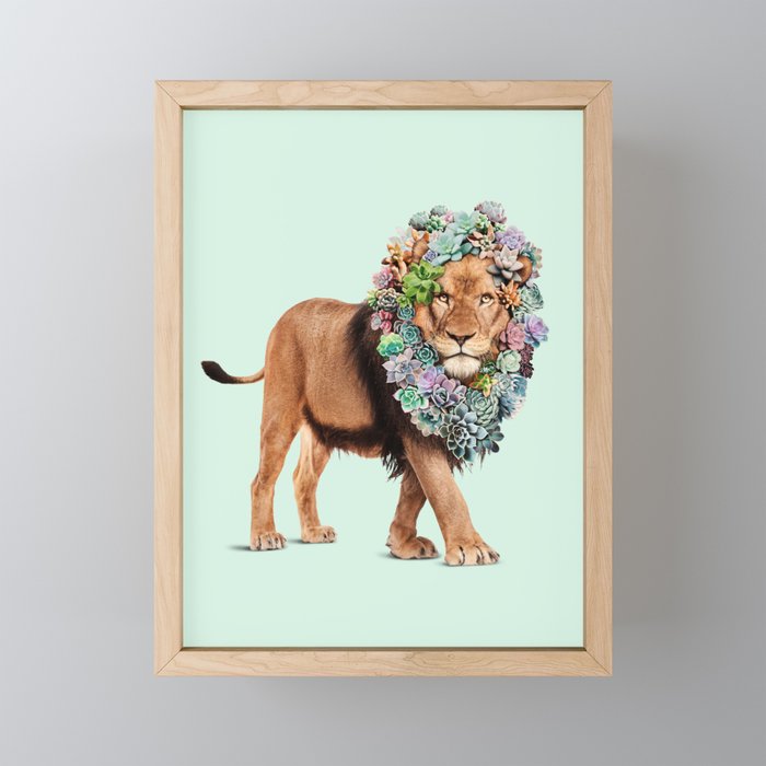 SUCCULENT LION Mini Art Print Gallery Image 1