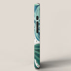 Tropical Palms, Green and Blue, Abstract iPhone Case Gallery Image 2