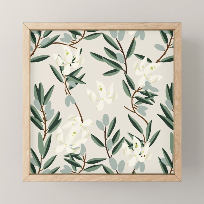 OLIVE BLOOM Mini Art Print Gallery Image 1