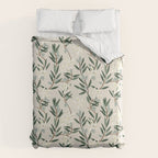 OLIVE BLOOM Duvet Cover Gallery Image 6