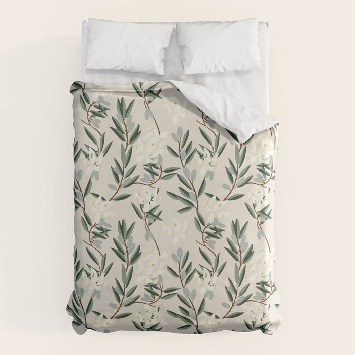 OLIVE BLOOM Duvet Cover Gallery Image 6