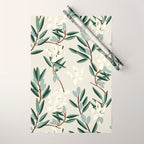 OLIVE BLOOM Wrapping Paper Gallery Image 1