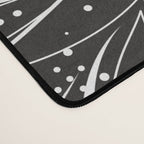 BW starry abstract mosaic A Desk Mat Gallery Image 4