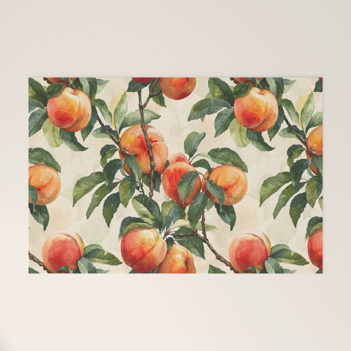 Vintage Peaches Welcome Mat Gallery Image 1