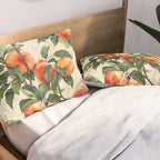 Vintage Peaches Pillow Sham Gallery Image 2