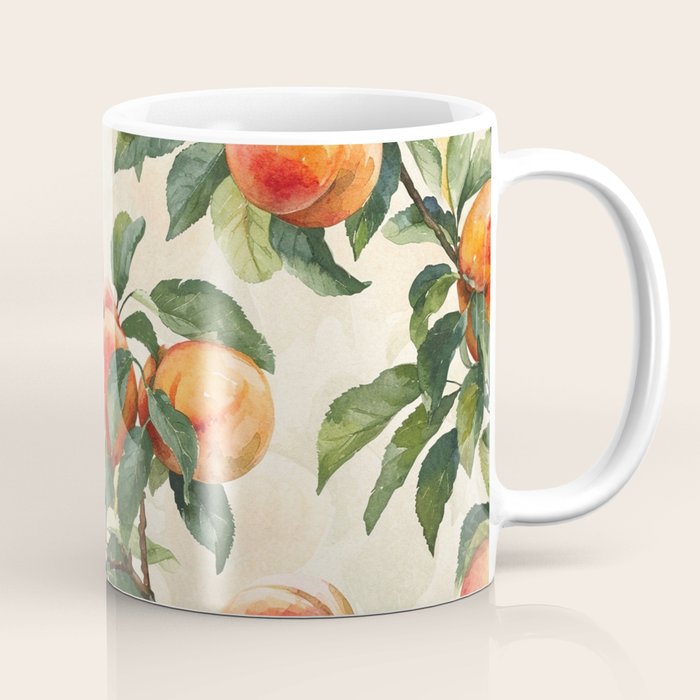 Vintage Peaches Coffee Mug Gallery Image 1