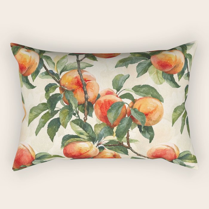 Vintage Peaches Rectangular Pillow Gallery Image 1