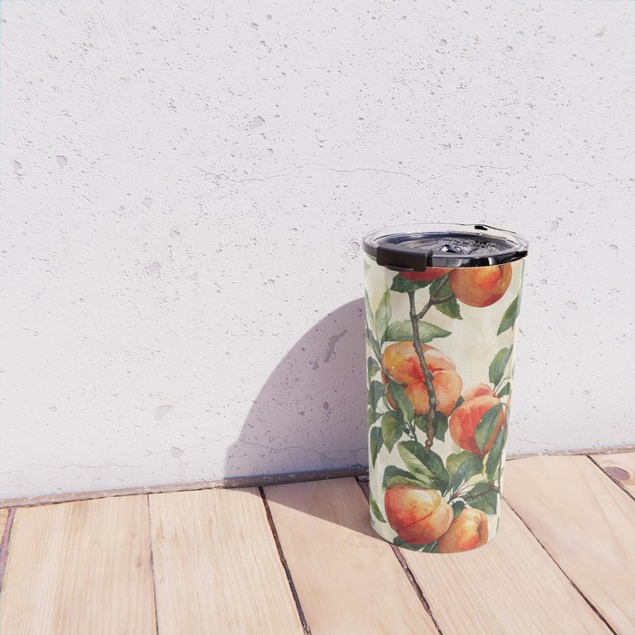 Vintage Peaches Travel Mug Gallery Image 4