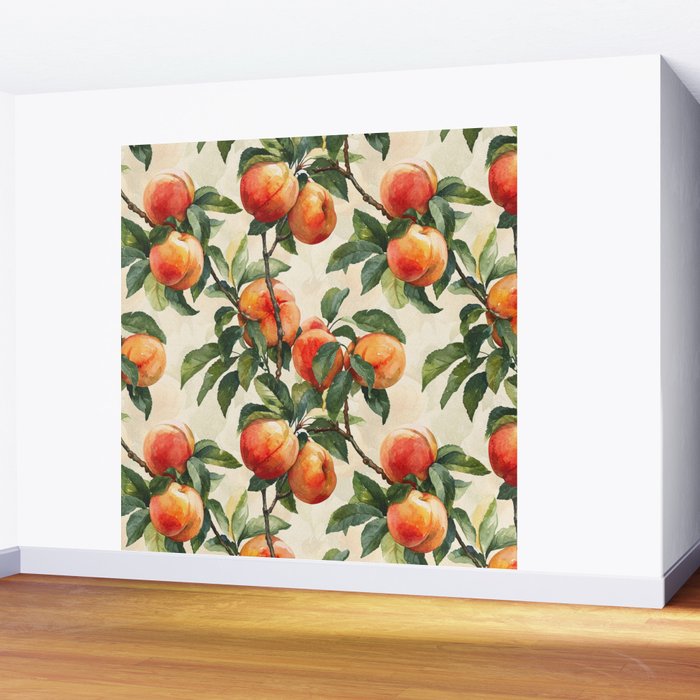 Vintage Peaches Wall Mural Gallery Image 2
