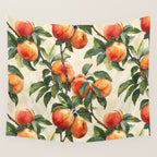 Vintage Peaches Wall Tapestry Gallery Image 4