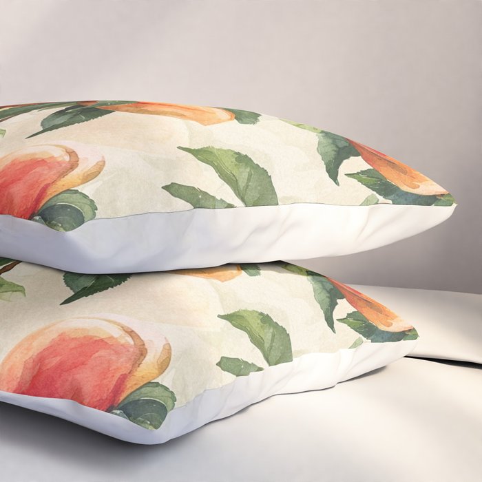 Vintage Peaches Pillow Sham Gallery Image 3