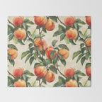 Vintage Peaches Throw Blanket Gallery Image 2
