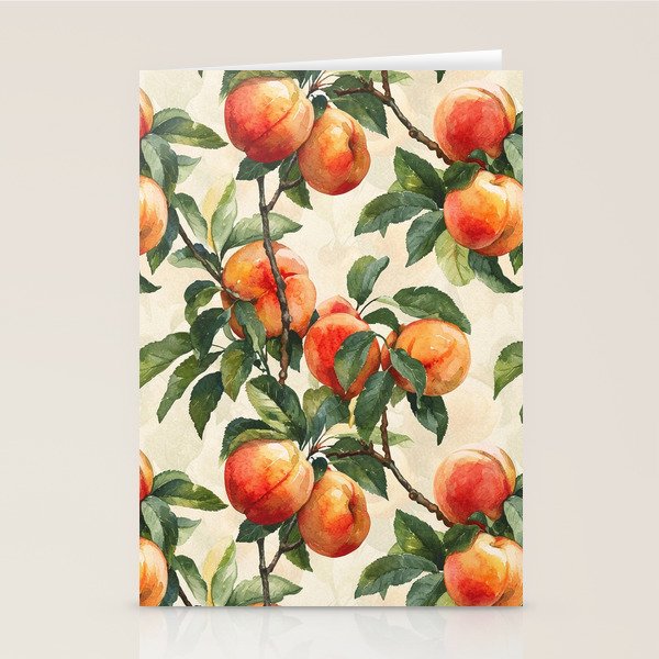 Vintage Peaches Stationery Card Gallery Image 2