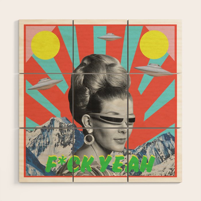 F*ck Yeah Wood Wall Art Gallery Image 1