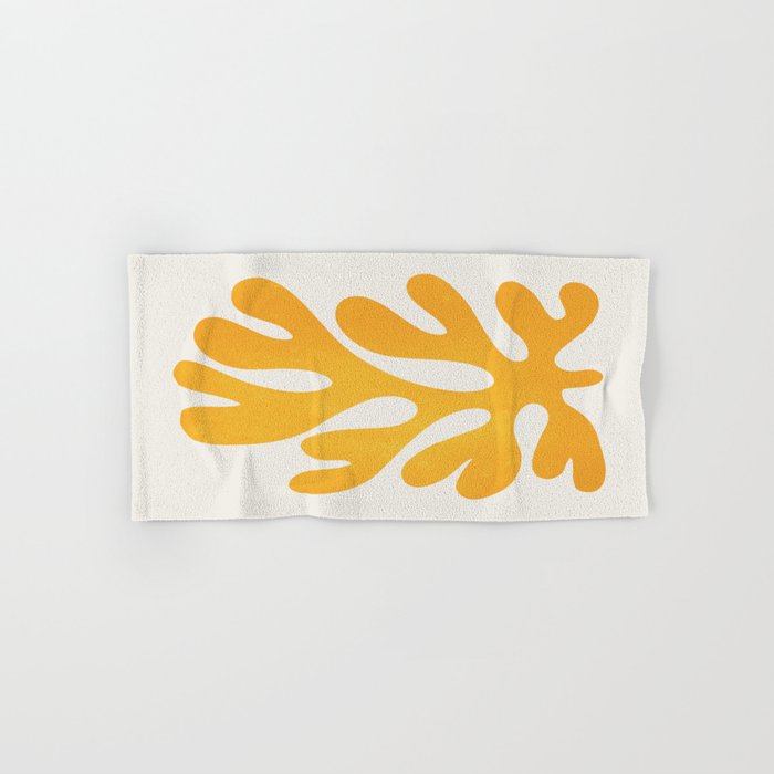 Canary Leaf: Matisse Color Paper Cutouts 04 Bath Towel Gallery Image 1