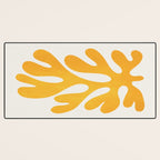 Canary Leaf: Matisse Color Paper Cutouts 04 Desk Mat Gallery Image 3