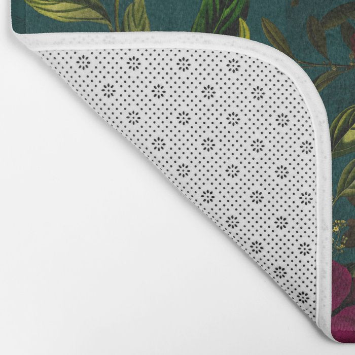 Before Midnight Vintage Flowers Garden Bath Mat Gallery Image 2