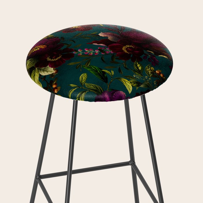 Before Midnight Vintage Flowers Garden Stool Gallery Image 2