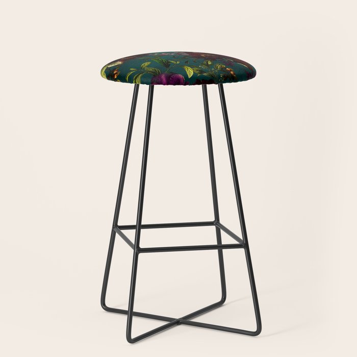 Before Midnight Vintage Flowers Garden Stool Gallery Image 1