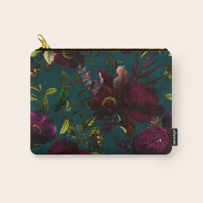 Before Midnight Vintage Flowers Garden Carry All Pouch Gallery Image 1
