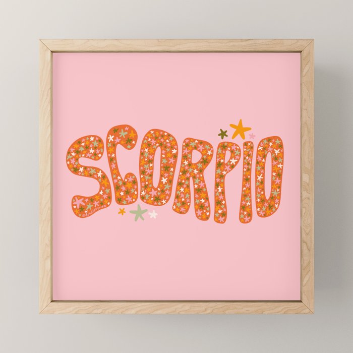 Starry Scorpio Mini Art Print Gallery Image 1
