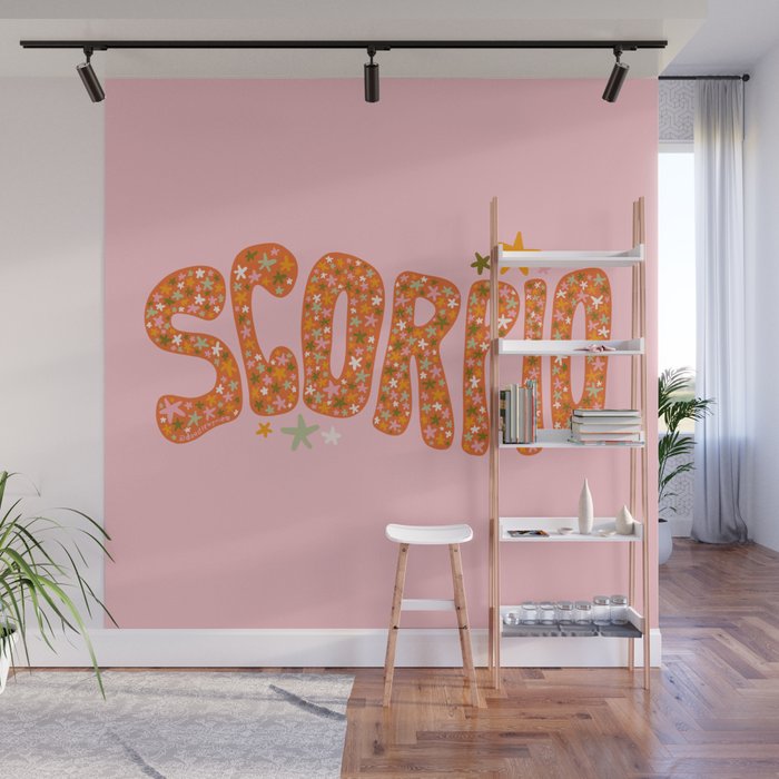 Starry Scorpio Wall Mural Gallery Image 1