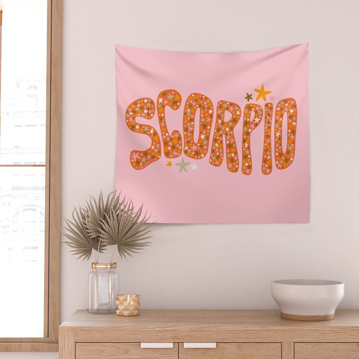 Starry Scorpio Wall Tapestry Gallery Image 2