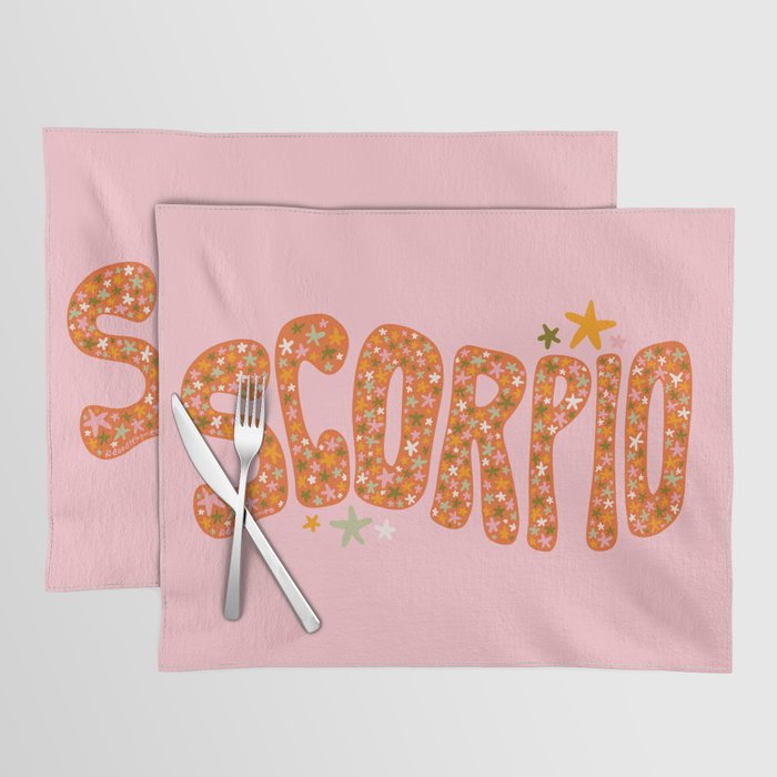 Starry Scorpio Placemat Gallery Image 1