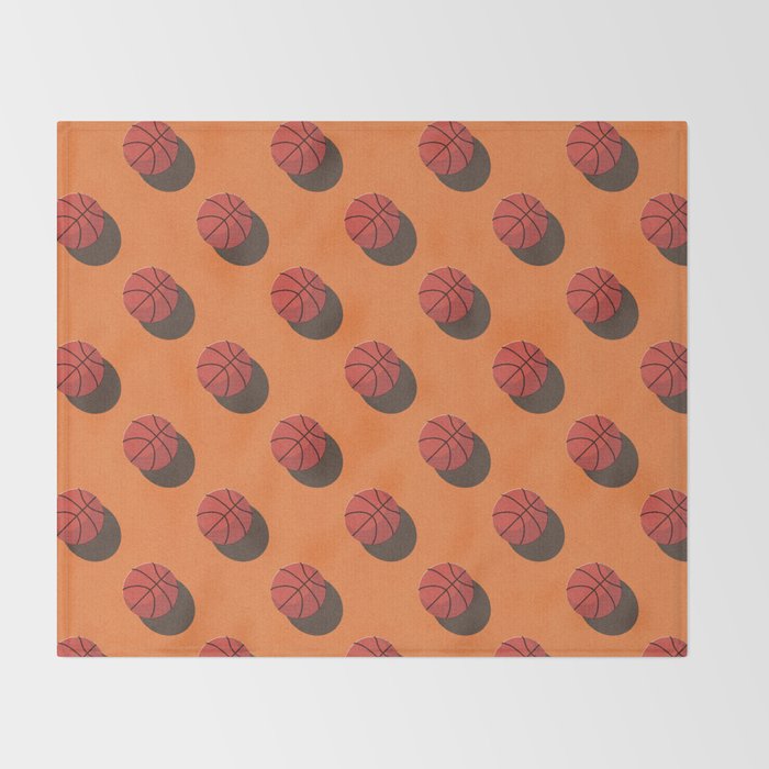 BALLS Basketball - indoor - pattern Throw Blanket Gallery Image 2