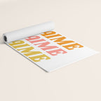 Je T'aime - French for I Love You in Warm Red, Orange, and Yellow Colors Yoga Mat Gallery Image 2