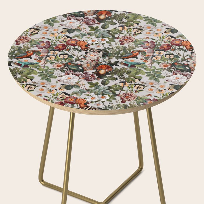 Floral Symphony with Birds Side Table Gallery Image 2