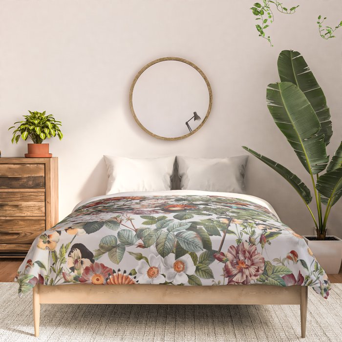 Floral Symphony with Birds Comforter Gallery Image 3
