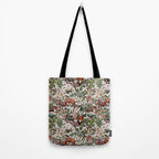 Floral Symphony with Birds Tote Bag Gallery Image 2
