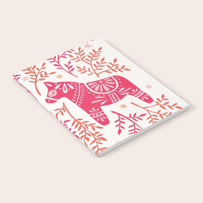 Swedish Dala Horses - Melon Palette Notebook Gallery Image 2