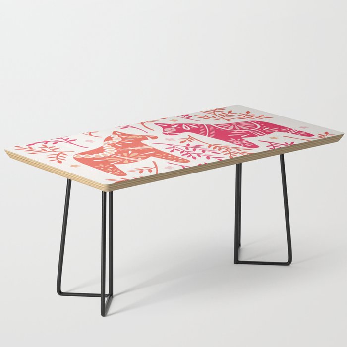 Swedish Dala Horses - Melon Palette Coffee Table Gallery Image 1