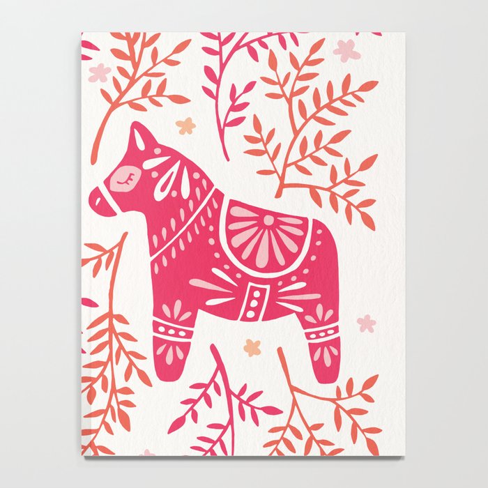 Swedish Dala Horses - Melon Palette Notebook Gallery Image 4