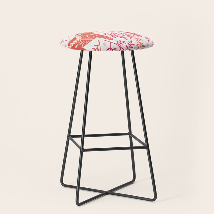 Swedish Dala Horses - Melon Palette Stool Gallery Image 1