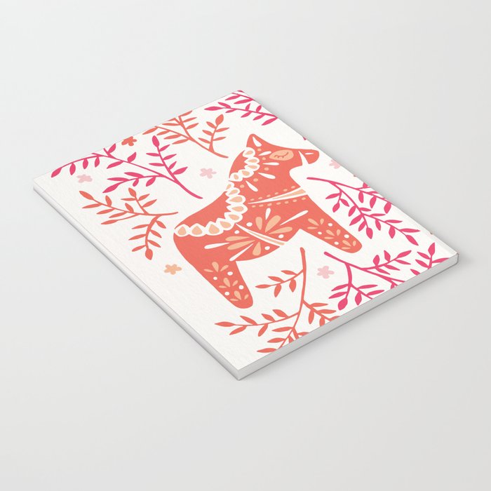 Swedish Dala Horses - Melon Palette Notebook Gallery Image 3