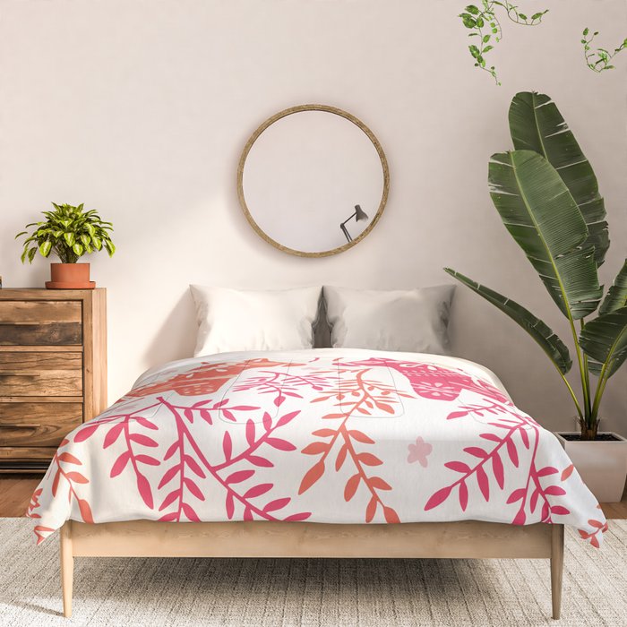 Swedish Dala Horses - Melon Palette Comforter Gallery Image 3