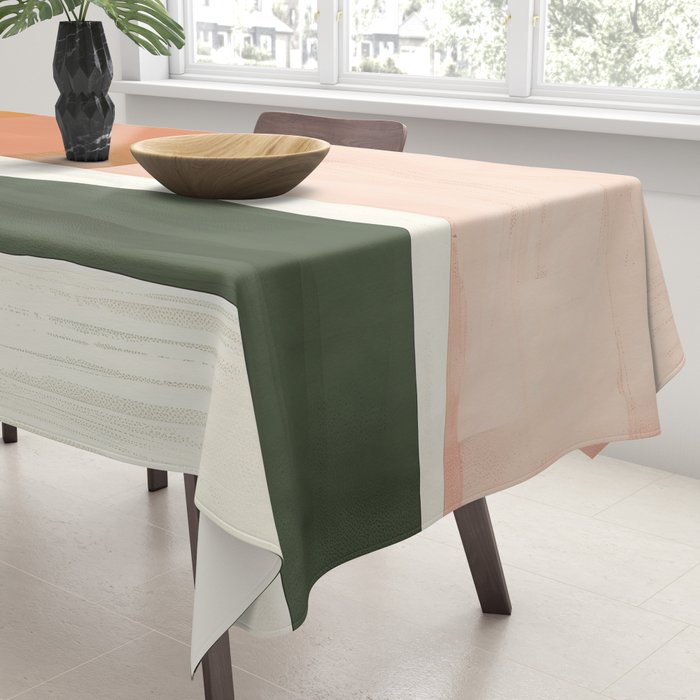 Soft Modern Abstract Shapes III Tablecloth Gallery Image 3