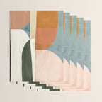 Soft Modern Abstract Shapes III Wrapping Paper Gallery Image 3