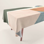 Soft Modern Abstract Shapes III Tablecloth Gallery Image 1