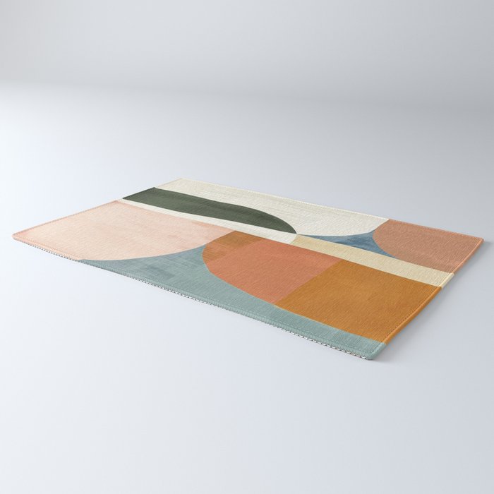 Soft Modern Abstract Shapes III Rug Gallery Image 3