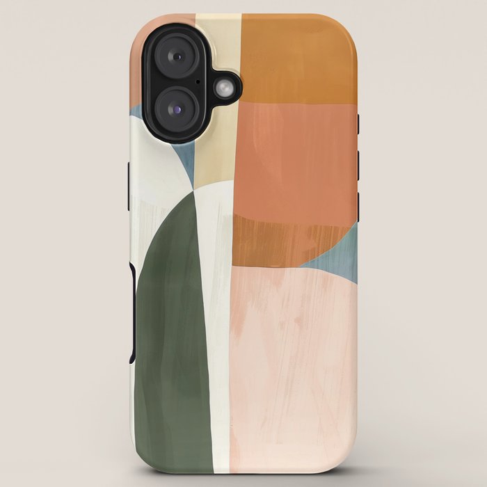 Soft Modern Abstract Shapes III iPhone Case Gallery Image 5