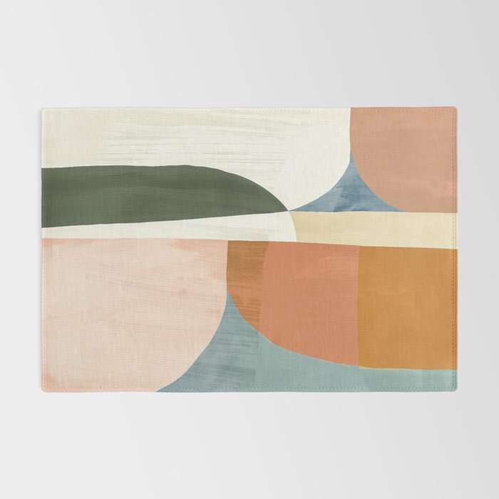 Soft Modern Abstract Shapes III Rug Gallery Image 2